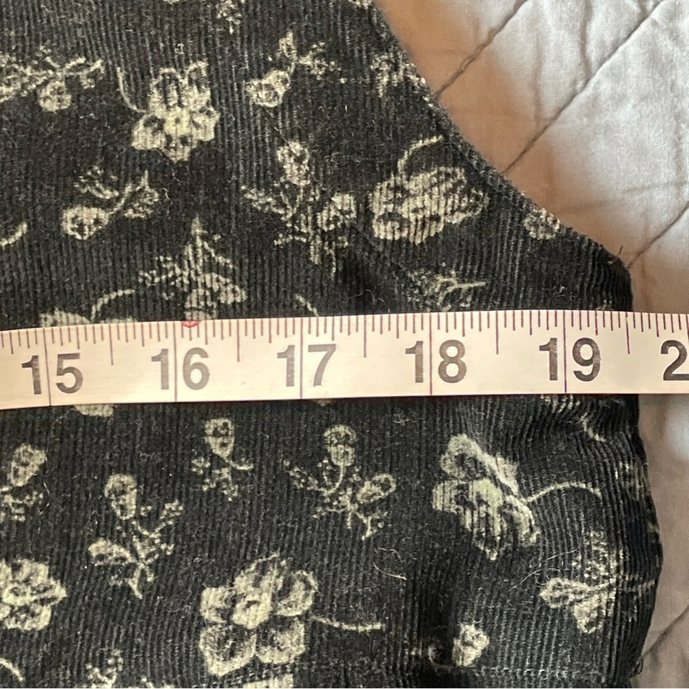 Smith & Hawken Dress size M Corduroy Floral Button Prairie 90’s VTG Cottagecore - Picture 9 of 10